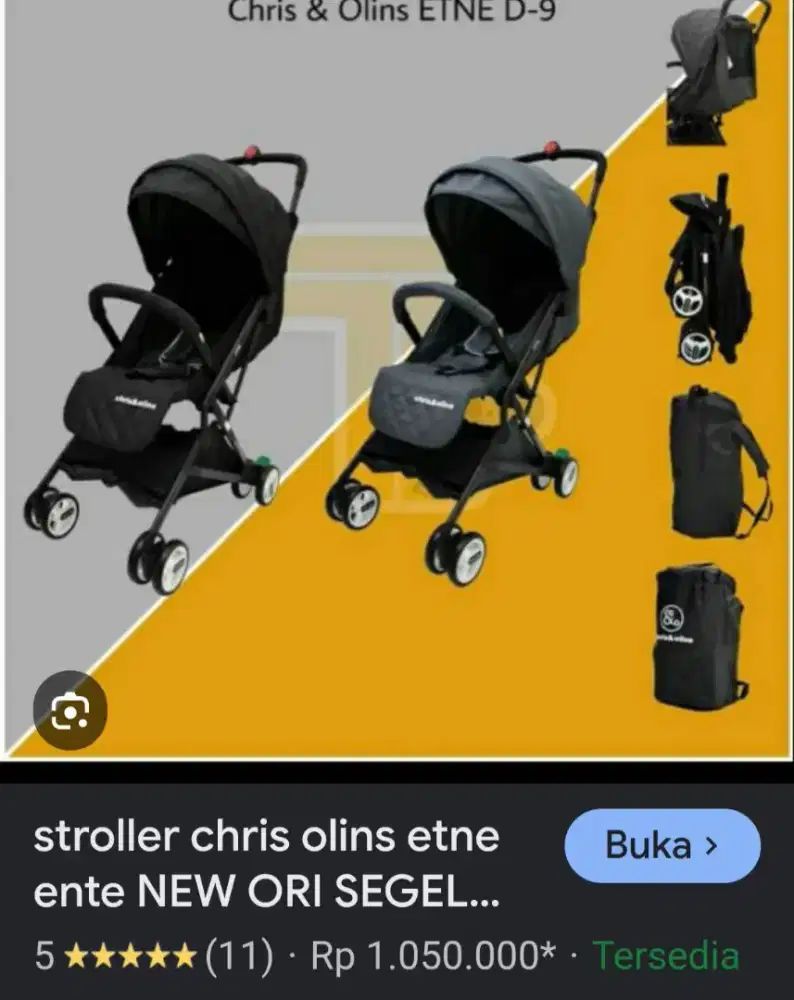 Stroler cris olins cabin size lipat kecil buat traveling