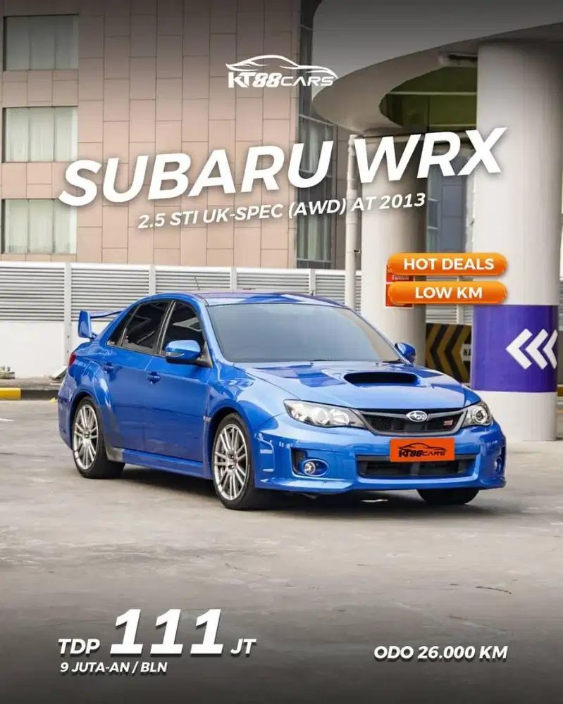 Subaru WRX 2.5 STI UK  AWD AT Tahun 2013 Low Km 26 Rb