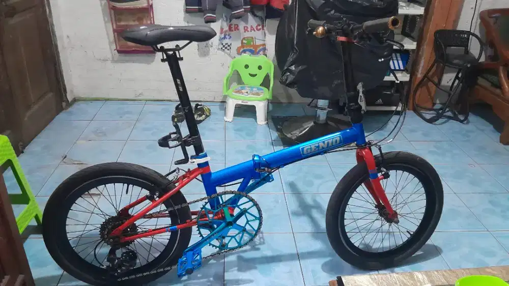 Sepeda lipat modif kesayangan