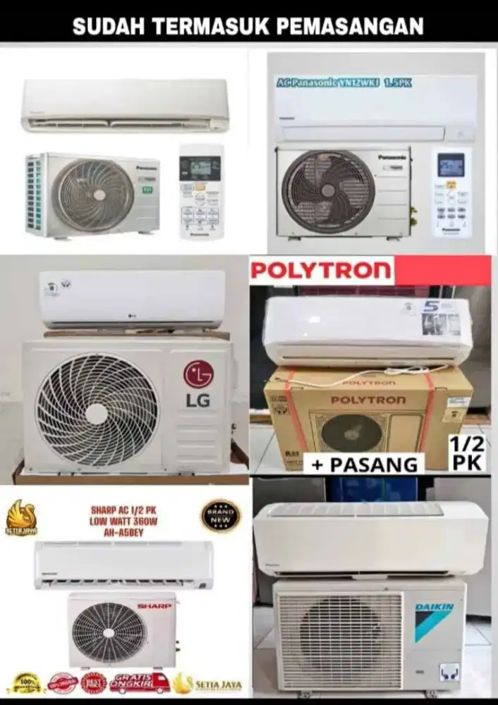AC 0.5pk dan 1pk bisa cicil tanpa dp