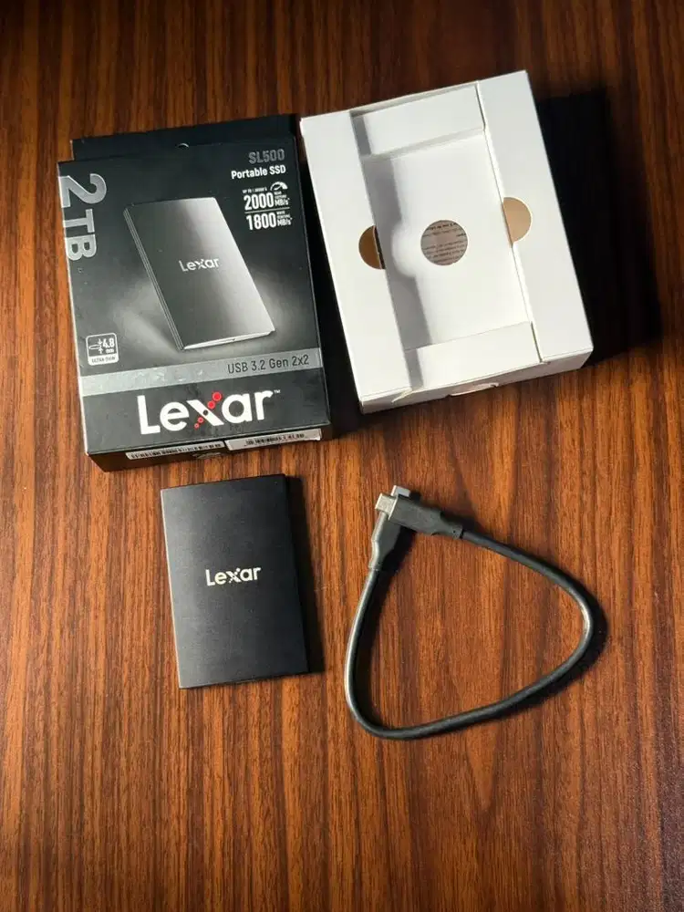 Lexar SL500 2TB SAD Portable Speed 2000mbs Fullset Mulus Like New