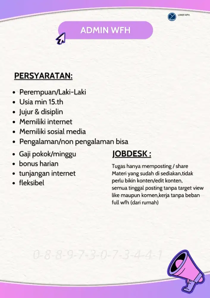 Info loker terbaru