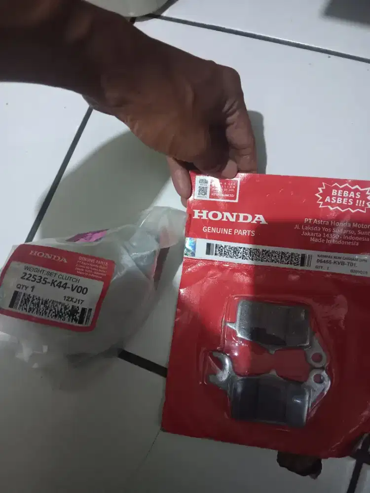 Kampas Ganda dan Kampas Remp Depan Honda