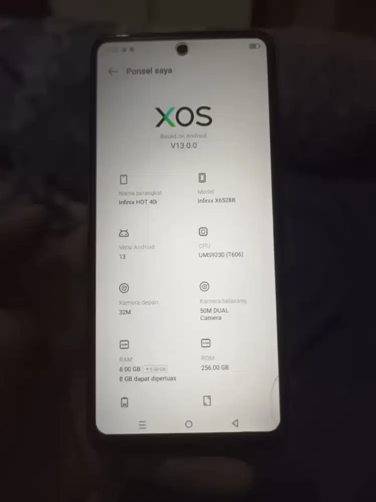 INFINIX HOT 40i RAM 8/256