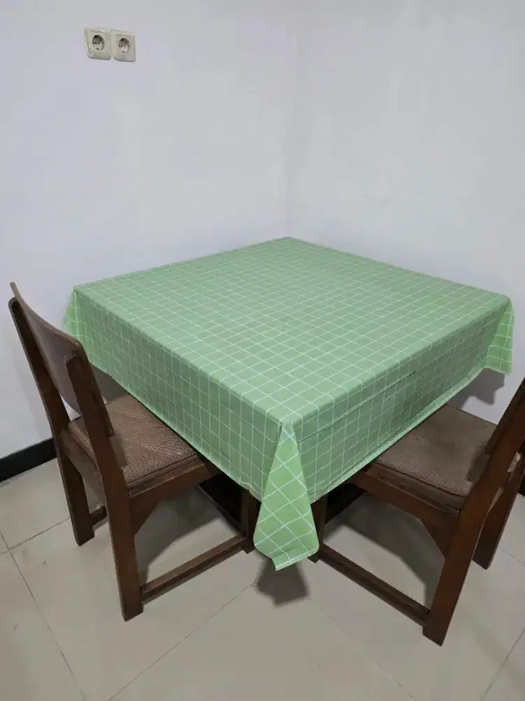 Meja jati asli kuat extendable