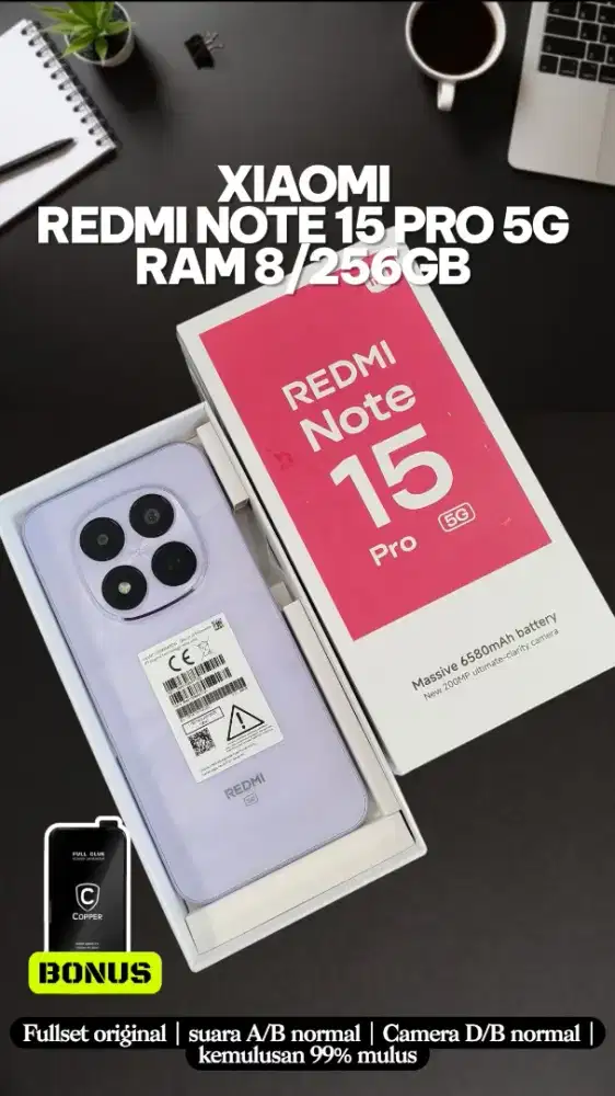 Xiaomi note 15 pro 5G 8/256GB Garansi sangat panjang like new