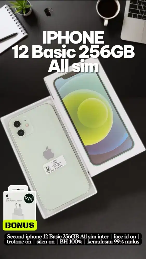 Iphone 12 256GB All sim fullset mulus
