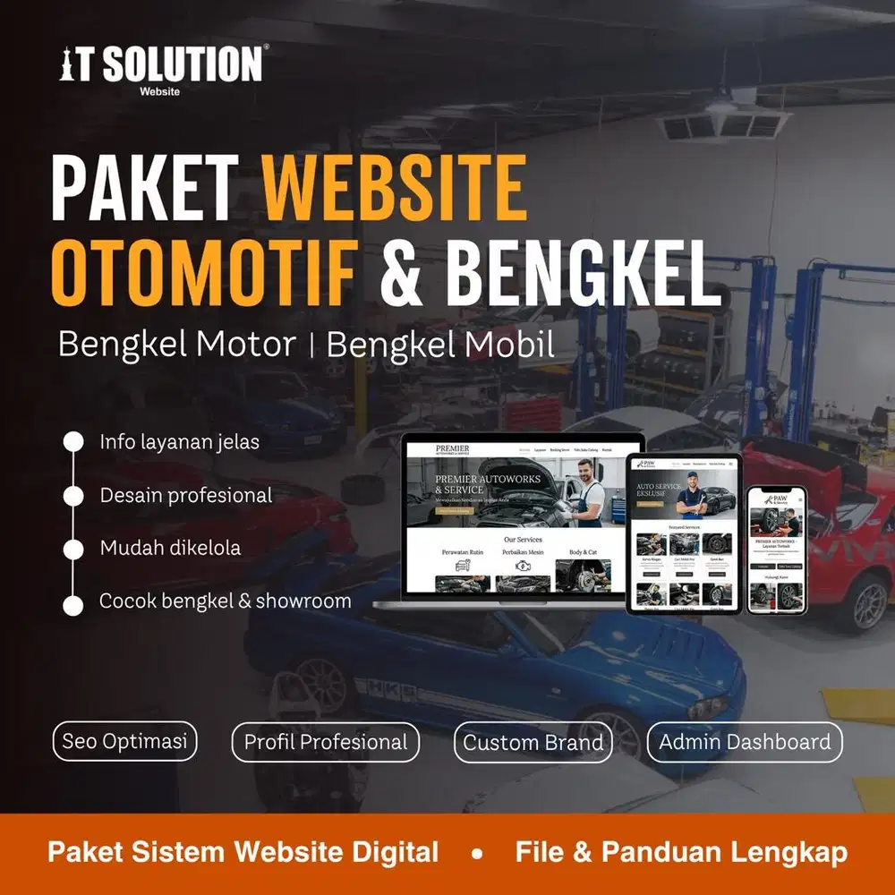 Paket Website Otomotif dan Bengkel Profesional di Klaten