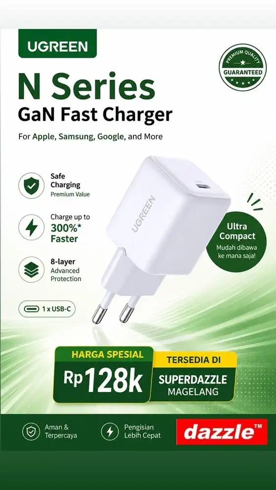 Tc ugreen gan 20 watt blue 55555