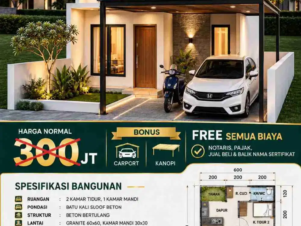 PROMO RUMAH MURAH MERTOYUDAN MULAI 200 JUTAAN