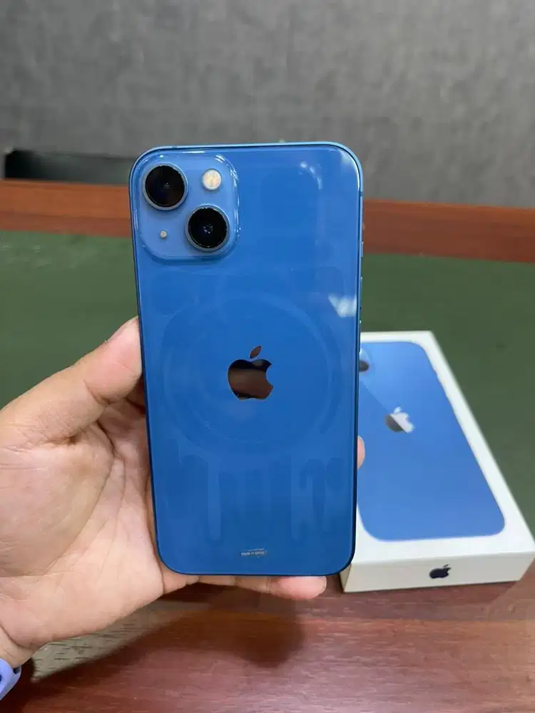 Iphone 13 256 biru ex Ibox fullset bh93%