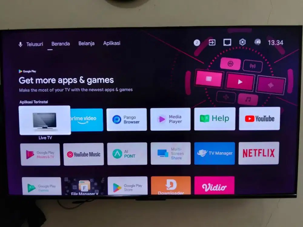 smart TV android 55 inc merk CHIQ