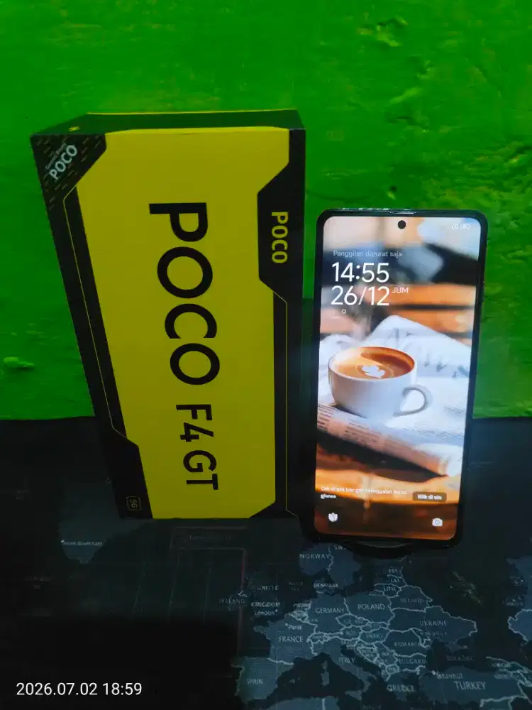Poco f4 gt ram 8/256 fullset no minus