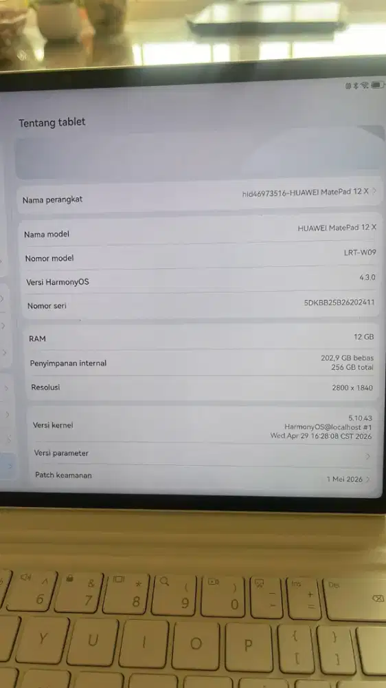 Jual matepad huawei 12x belom.ada 1 tahun