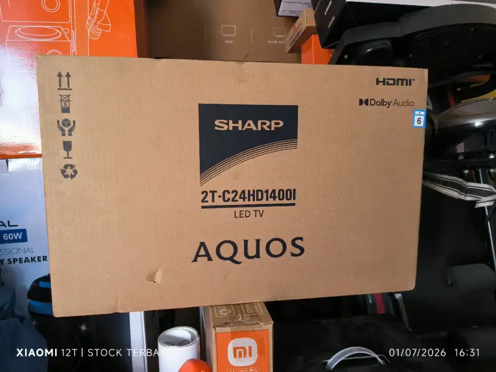 TV DIGITAL SHARP AQUOS 24 INCHI. BARU. GARANSI RESMI SHARP. SERANG KOT