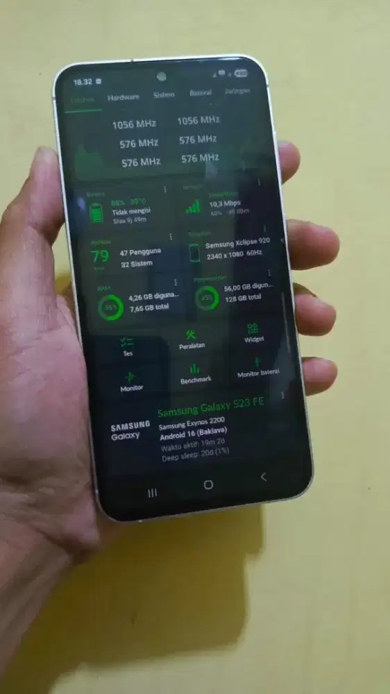Samsung s23 fe ramn8/128 ori terawat