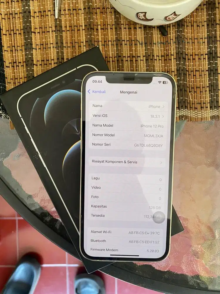 Iphone 12 Pro 128 silver beacukai resmi