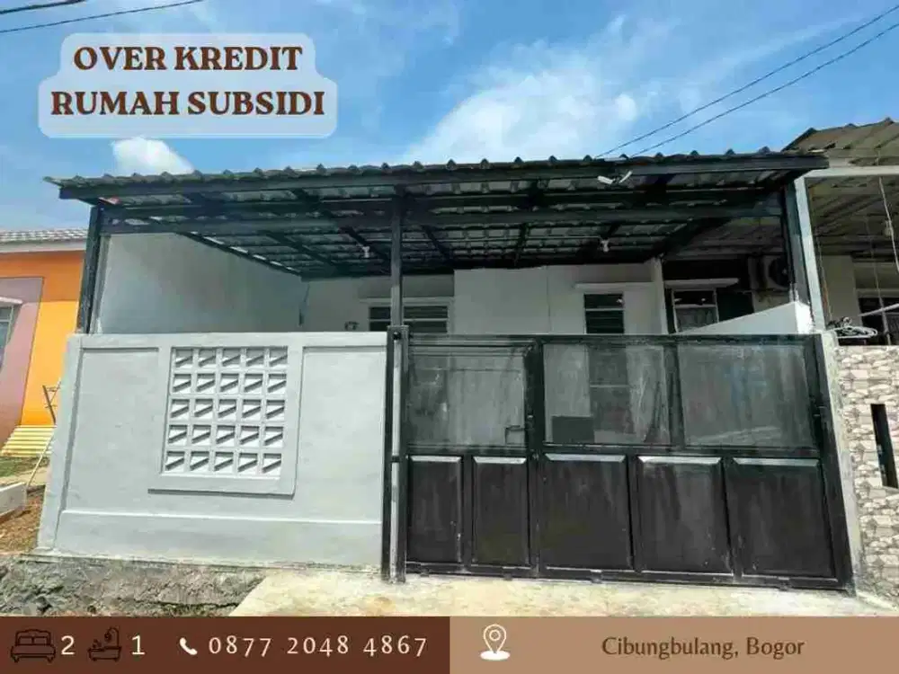TAKE OVER SUBSIDI full Renovasi ccln 1jt an di Cibungbulang Bogor dkt Kampus IPB