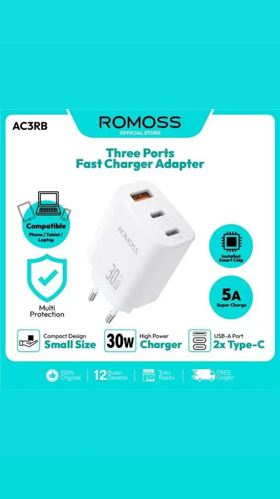 TC CHARGER ROMOSS 30W