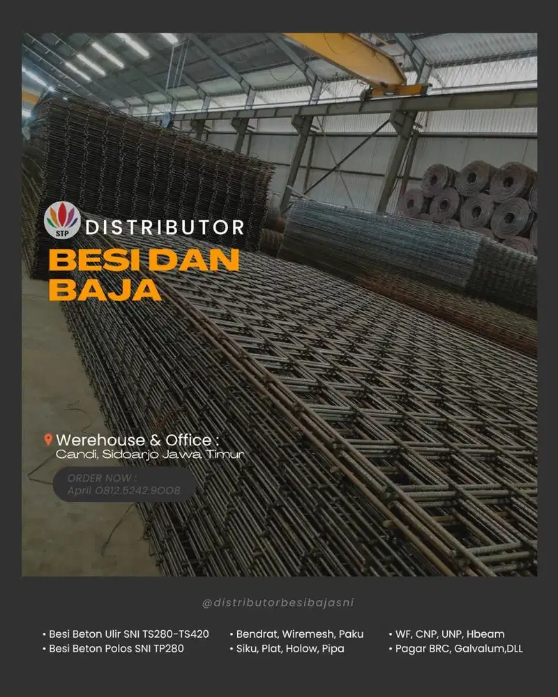 Wiremesh rol dan lembar ready stok
