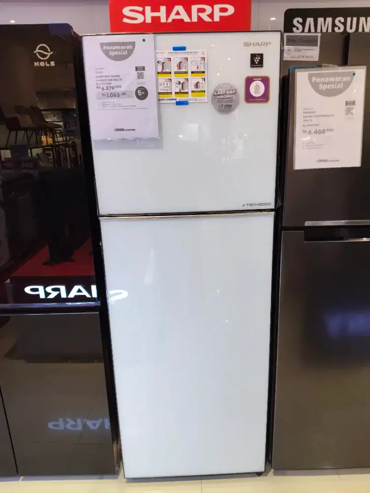 Promo kulkas 2 pintu Sharp