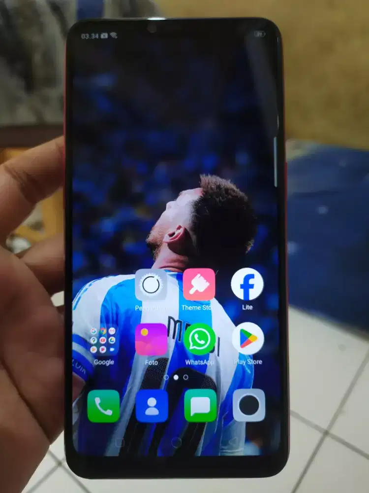Oppo A3s 4G 2/16 layar 6.2 inchi mulus
