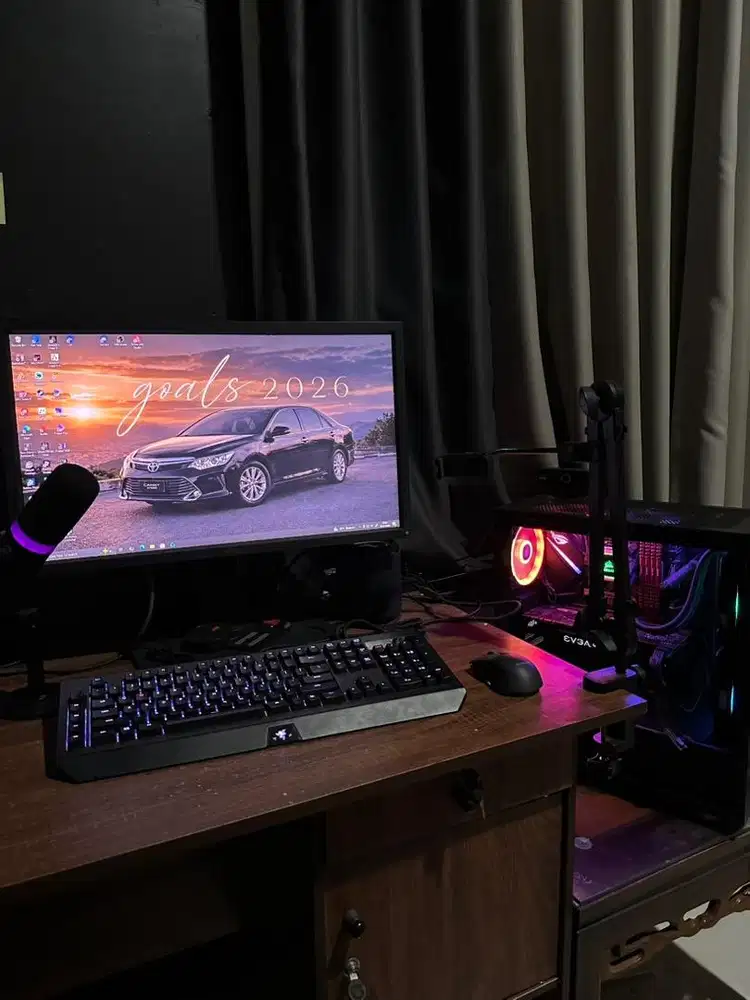 PC GAMING & STREAMING SET — FULL SETUP
