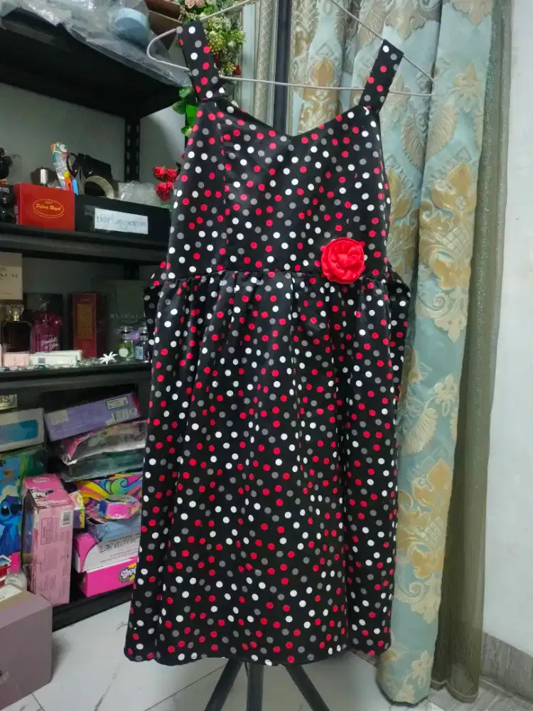 Dress anak polkadot sz 14