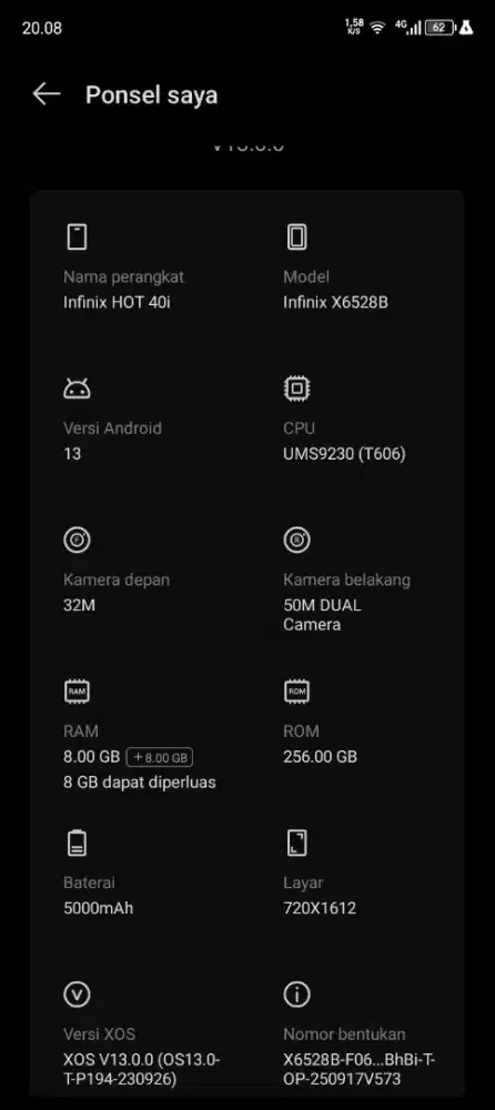 Infinix hot 40i