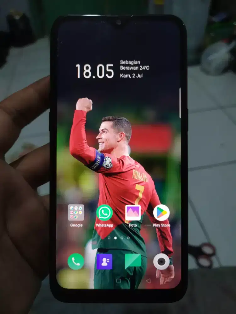Oppo A1k 4G 2/32 layar 6.2 inchi mulus