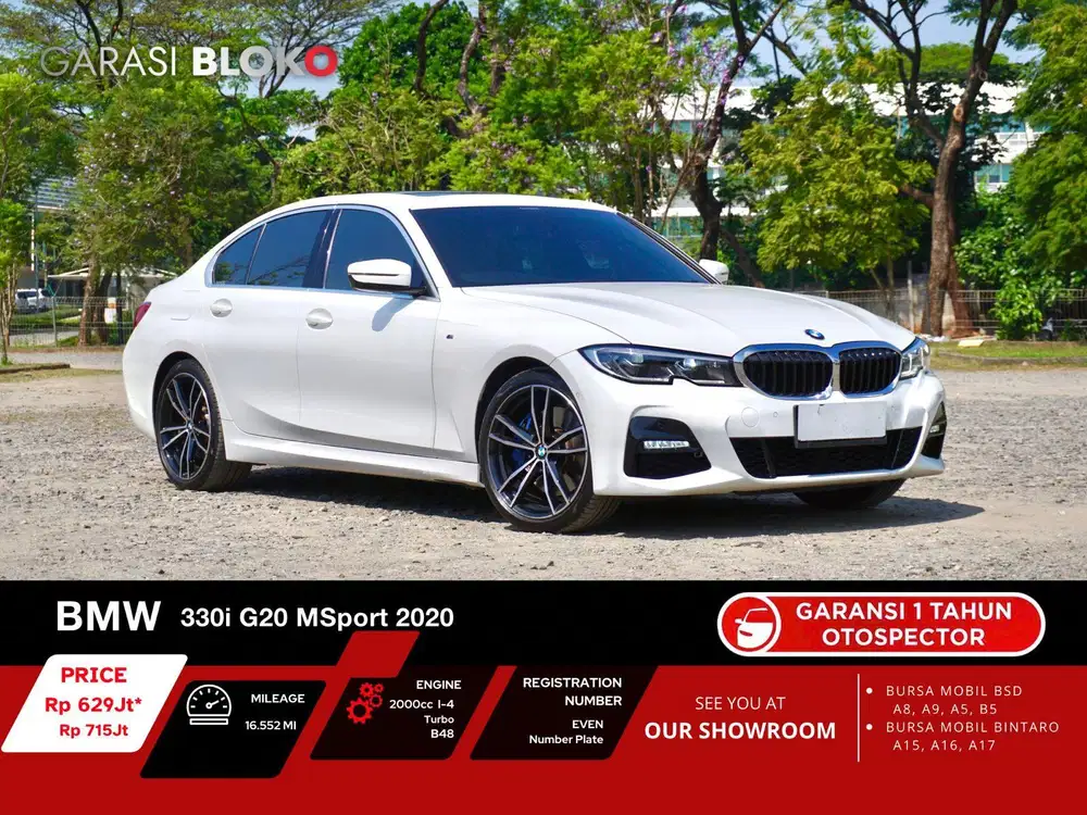Odo 16rb - BMW 330i G20  MSport B48 2021