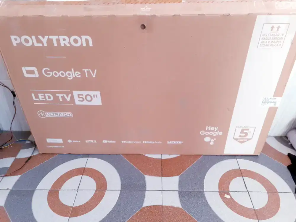 TV LED ANDROID GOOGLE POLYTRON 50IN UHD 4K DIGITAL NETFLIKYOUTUBESEGEL
