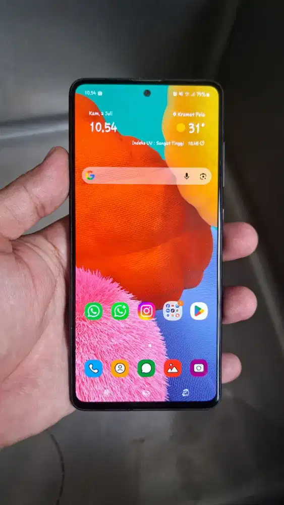 SAMSUNG A51 EX SEIN RAM 8/128 FULLSET TANPA ADAPTOR