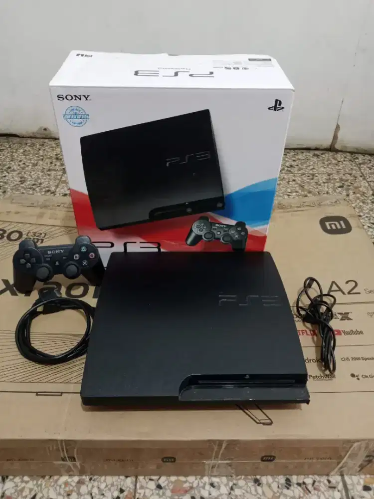 PS3 Seri 25 Slim 500GB Murah Fullgame Super Hardisk 30 Bekas Seken