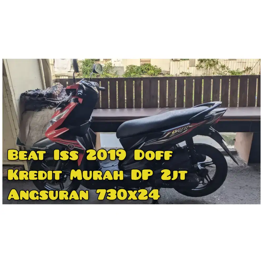 Beat New Digital 2019 Merah Hitam Iss