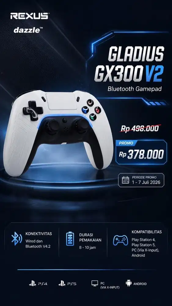 Bluetooth Gamepad Gladius GX300 rexus