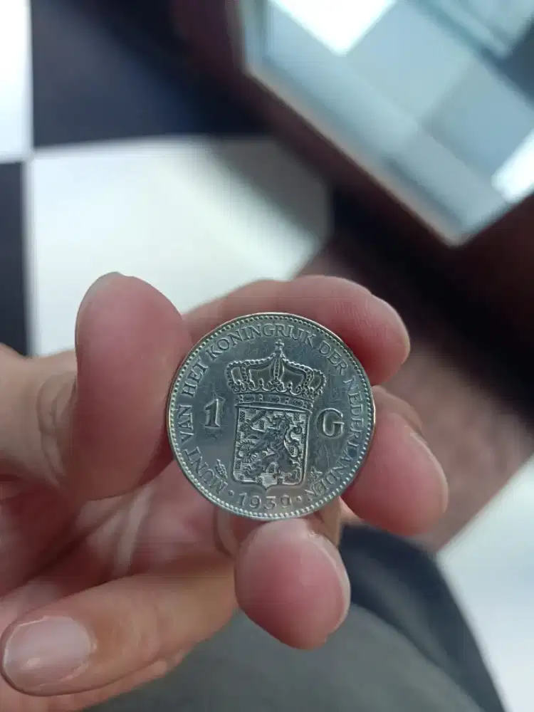 Koin perak 1 Gulden 1939