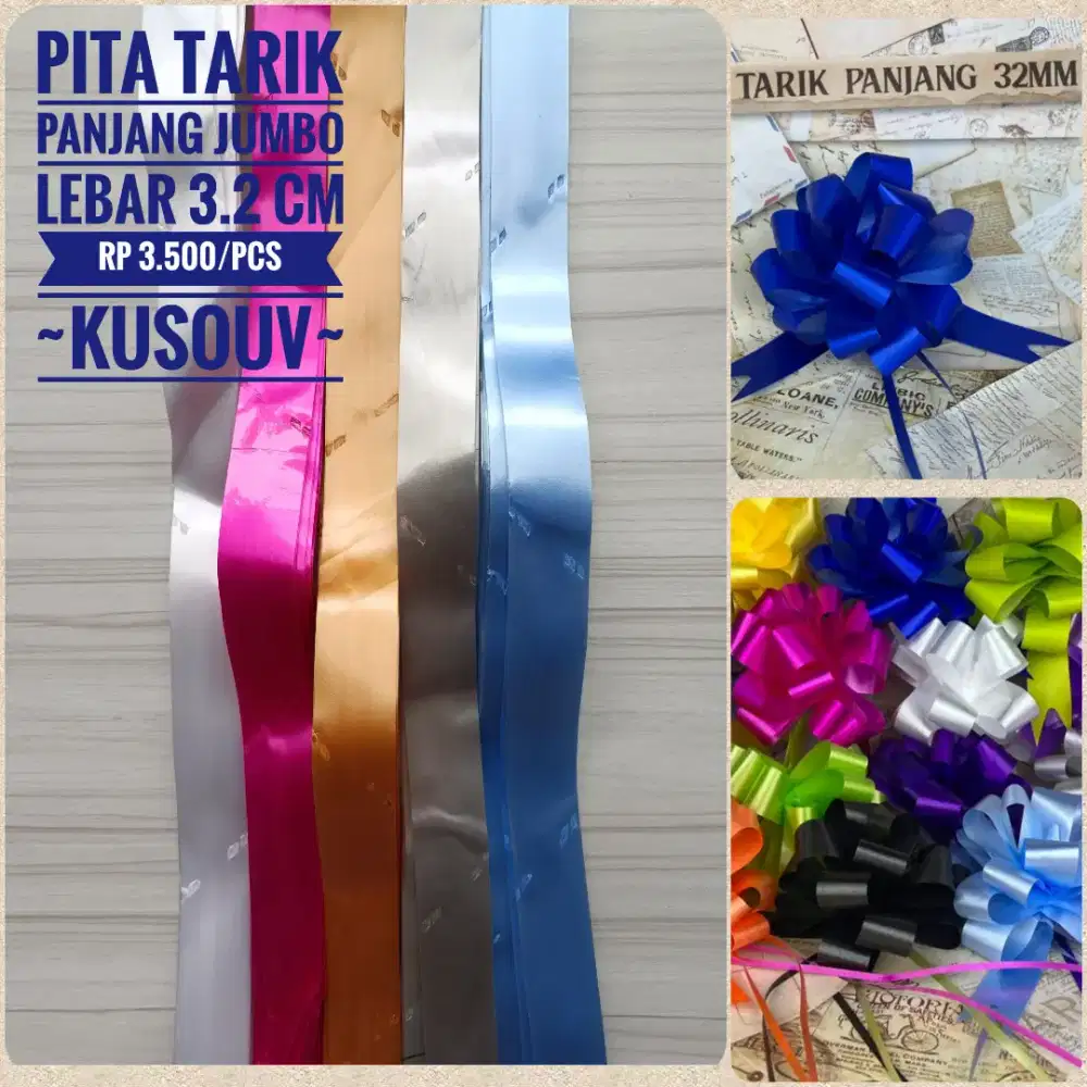 Pita Tarik/Pita Serut/Pita Dekorasi