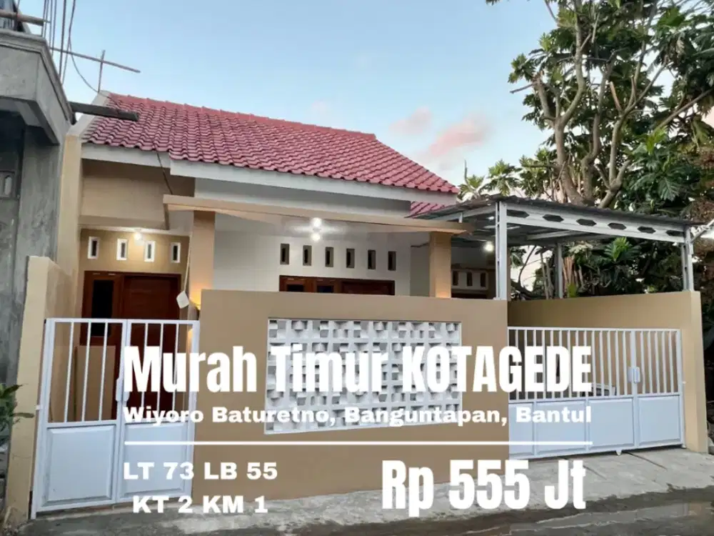 Rumah murah dekat Kotagede wiyoro banguntapan