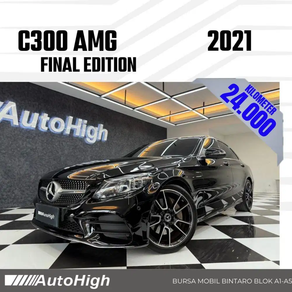 DP10% [Km24.000] C300 AMG 2021 Black Reg 2019 #AUTOHIGH