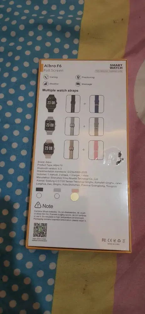 jam tangan Aibro F6 smartwatch