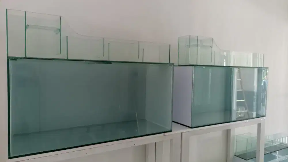 Akuarium aquarium 106x40x50 full 5mm + filter talang kaca wet and dry