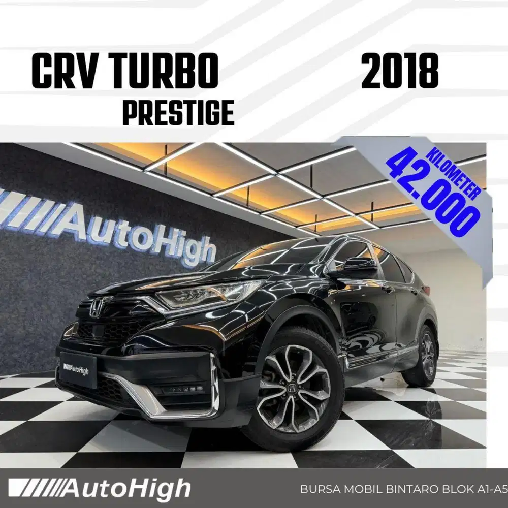 DP10% [Km42.000] CRV Turbo Prestige 2022 Black Reg 2023 #AUTOHIGH