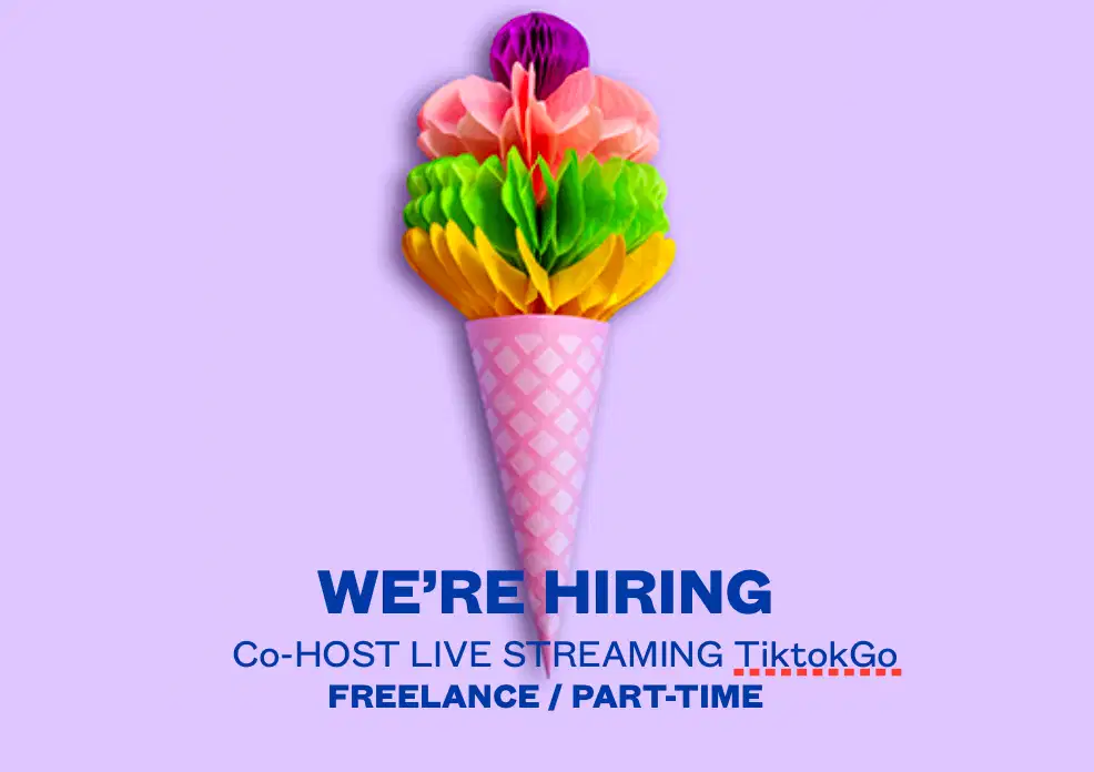 Host / Co-HOST LIVE STREAMING TiktokGo FREELANCE / Full