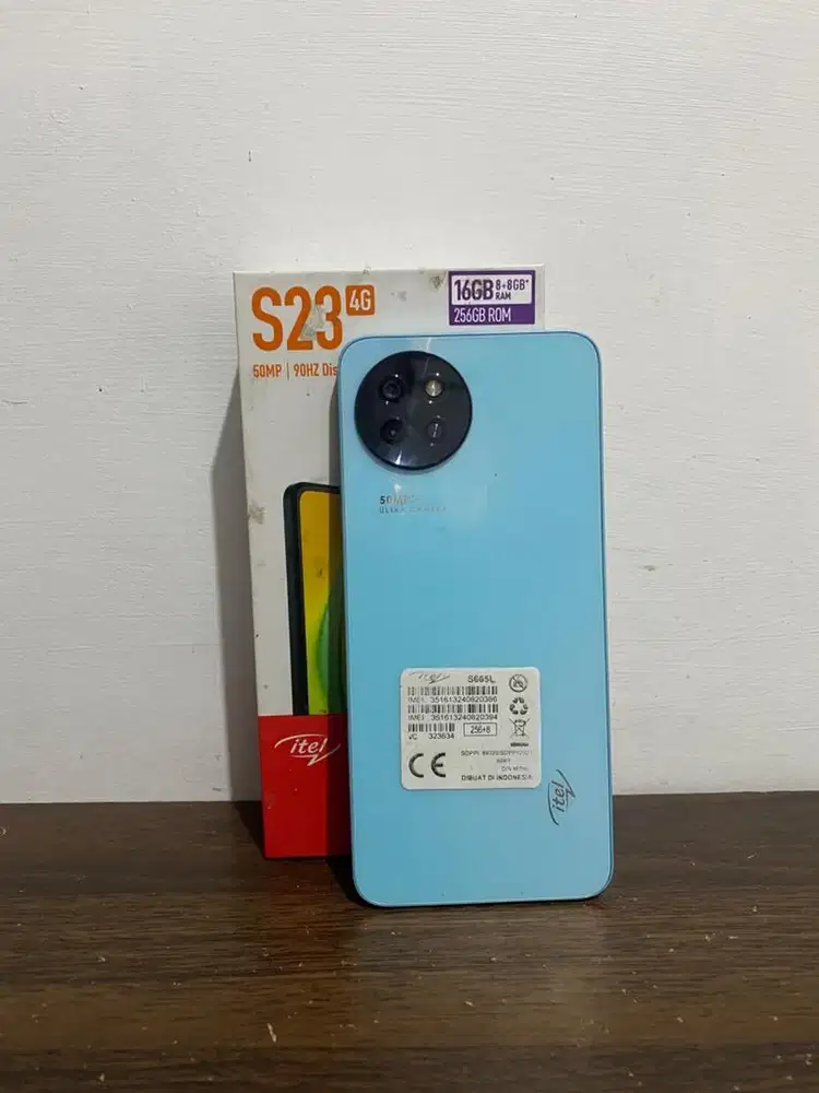 Hp android Itel S23 8/256GB mulus pemakaian pribadi dari baru
