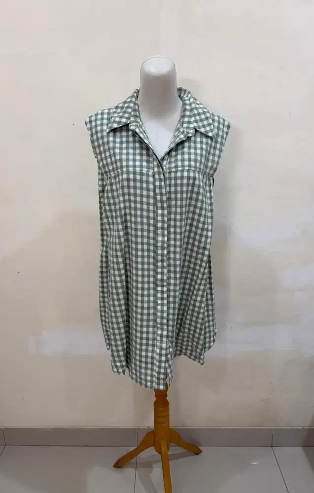Kemeja urban & co kotak hijau