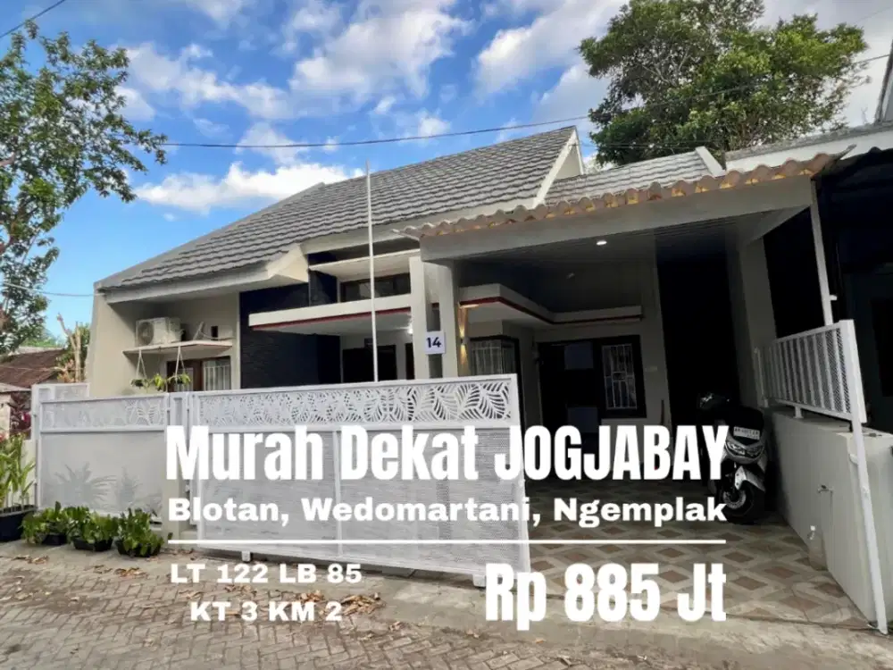 Rumah murah dekat jogjabay dan sd model maguwo