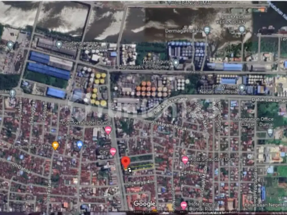 Tanah Dijual, Cbd Dumai-Riau, Lokasi Strategis, LT: 3028M2, SHM di Jl Jend Sudirman Tembus Jl Hang Tuah (Lihat Video)