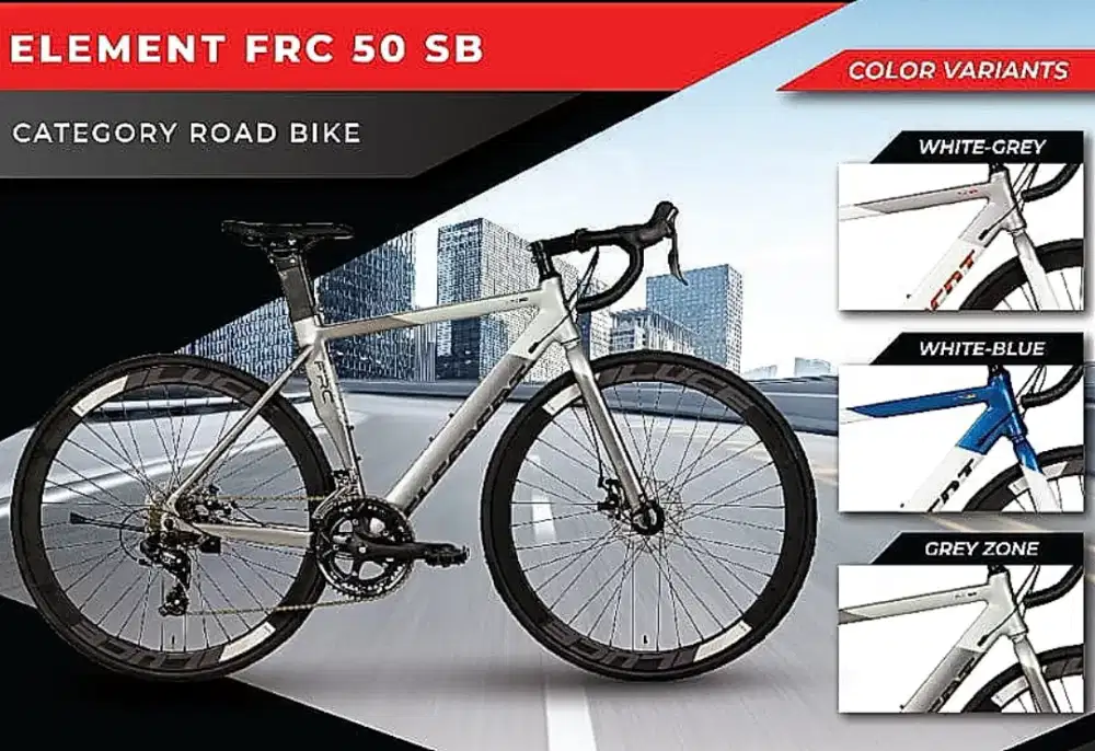 RoadBike Element FRC 50 SB alloy brifter 2x8speed Disc Brake