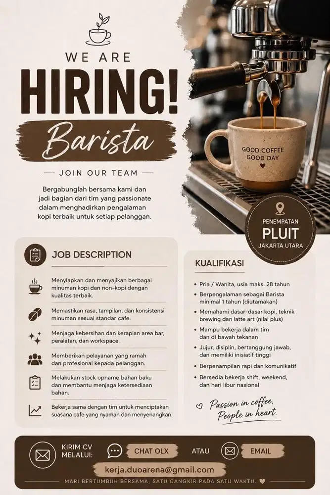 Barista Cafe - Pluit